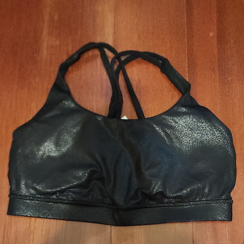 Lululemon Athletica Shimmering Black Sports Bra